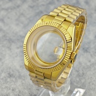 39 มม./40 มม.Miyota 8285 ผู้ชาย 316L สแตนเลสสตีลคริสตัลแซฟไฟร์สแตนเลสสตีลอุปกรณ์เสริมสําหรับ 8285 กา