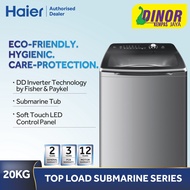 Haier 20KG Top Load Fully Auto Submarine Series DD Inverter Washing Machine HWM200-M1990DD