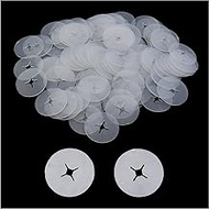 DGZZI 100PCS 1 Inch Translucent Plastic Hook Non Slip Sheet Hook Stopper Display Hook Product Baffle