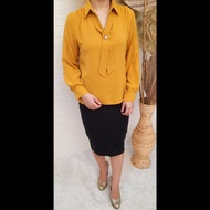 KEMEJA WOMEN'S OFFICE BLOUSE IMPORTED FROM BANGKOK, THAILAND, KOREAN STYLE/ BKK SHIRT/