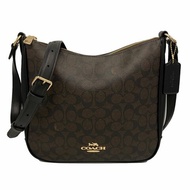 【全新】COACH C LOGO馬鞍斜背包(深咖)