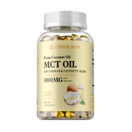 MCT Oil Capsules from Coconut Oil Contains C8 and C10 Fatty Acids for Brain Development and Weight L