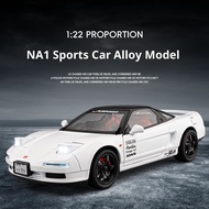 DL 1:22 Honda NA1 sports car Metal Alloy Toys Car Model Diecast Vehicle For Boys Kids Simulation Sou