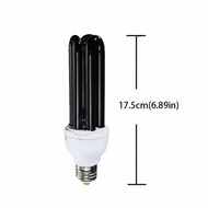 Black 220V UV Light Bulb Purple Light AC220V Ultraviolet Fluorescent Light Straight Bulb CFL Bulb Ge