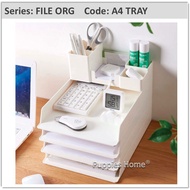 File Organizer Storage A4 Paper Tray Desktop Organizer Office Stationary Organiser