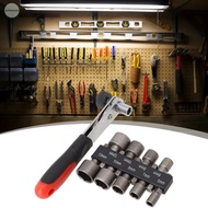 Socket Wrench 5-13mm 6.35mm/1/4 Inch Pawl Socket Ratchet Wrench Brand New