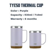 Tyeso Thermal Insulated Cup With Handle Grip And Cover 530ml/710ml Insulated Flask Vacuum Tyeso Tumb