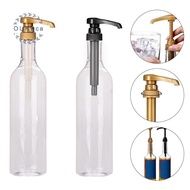 [OUK-t] 750ml Transparent Coffee Syrup Bee Drip Storage Dispenser Pump Bottle Squeeze Milk Bottle Ho