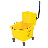 Baiyun AF08079 24L Mop Cart Wringer Cleaner Pail Mop Bucket Cart Janitor Double Barrel With Wheel/Ba