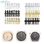 cc 1 Set Clock Numbers Plate DIY Arabic Roman Numeral Mechanism Wall Clock for Replacement Repairing