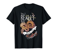 Funny Ball Python with Corn Hognose Carpet Snake Reptile T-Shirt