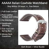 MAIKES Handmade Watch Band Genuine Cow Leather Watch Strap With Butterfly Buckle Bracelet For MONTBL