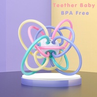 BABY BALL TEETHER SILICONETALI BPA FREE BABY TETHER/ BALL-SHAPED BABY BITE TOY/ SILICONETALI (IP)