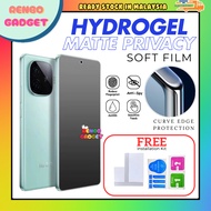 Vivo Y03T Y04 Y19s Pro Y29 Y29s Y29t Y39 4G 5G Y78+ matte privacy hydrogel soft film screen protecto