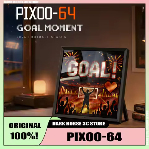 Divoom Pixoo64 Digital Photo Frame with 64*64 Pixel Art LED Picture Electronic Display Board Neon Li