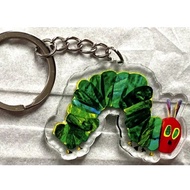 Caterpillar figure keyring keychain bag