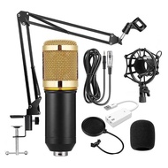 SKYSOUND เซ็ตไมค์โครโฟนสำหรับสตรีมเกม bm800 ไมค์อัดเสียง ไมค์ คอนเดนเซอร์ พร้อมซาวด์การ์ด V8/V8S/F99