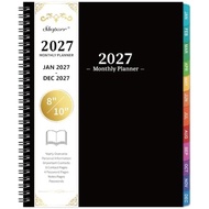 2027 Monthly Planner - JAN. 2027 - DEC. 2027, 2027 Planner with Tabs | 8" x 10", Monthly Planner/Cal