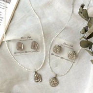 日本米珠鈕扣項鍊