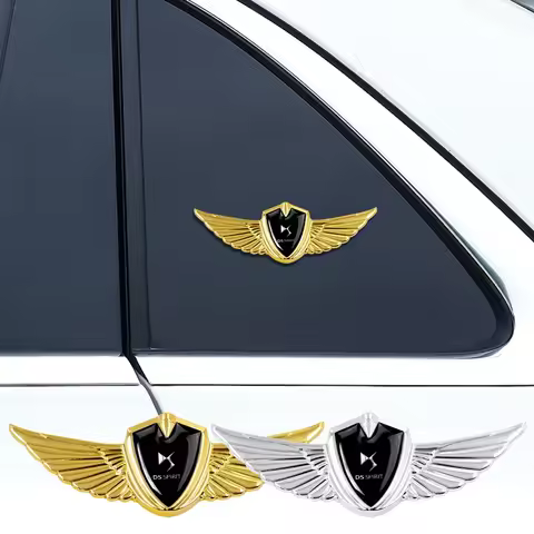 Car Metal Emblem Sticker Body Fender Rear Tail Decals Decoration For DS Citroen C4 Grand Picasso c3 