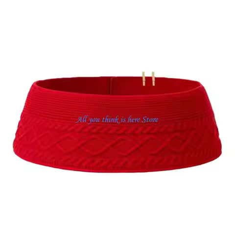 62CE Christmas Tree Skirt Christmas Tree Mat Base Covers Decorations 28Inch Washable for Winter Holi