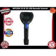 HENEX MP5208-B 1D / 2D & WIRELESS Barcode Scanner