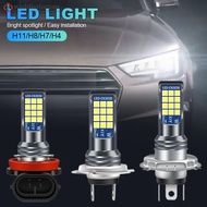 Wishlistforyou 1Pc Car Headlight Mini H7 11 H8 LED Bulb Double Color Head Lamp Wireless LED Chips 30