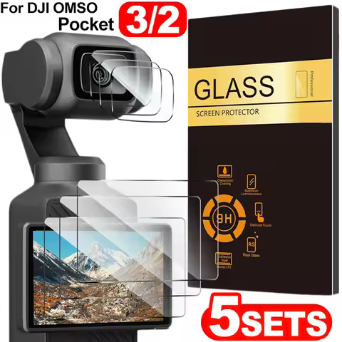Ultra-HD Lens Screen Protector for DJI Pocket3 Pocket2 Camera 9H Hardness Protective Film Tempered G
