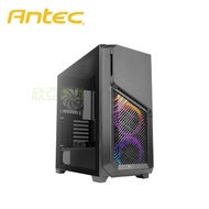 Antec 安鈦克 DP502 FLUX 黑 玻璃透側機殼 (ATX/內建風扇前3後1下1/5.25*1/顯卡405mm/塔散175mm)【福利品出清】