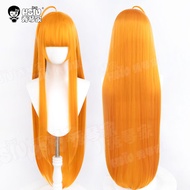 Xiuqin's Persona5 Persona5 Sakura Futaba cos Wig Orange Long Straight Hair Fake Hair