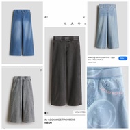 HEYKIDDY - Soft jeans Wideleg HM girls 6-14t seluar jeans budak perempuan seluar jeans baggy budak p