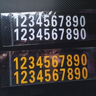 Outdoor Mailbox pvc Mailbox Sticker 0-9 Letter Numbers Reflective Sticker 7cm 10cm 13cm Number Label