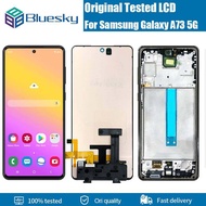 Bluesky 6.7" Original Super AMOLED Display For Samsung A73 5G A736B SM-A736B/DS LCD Display Touch Screen Digitizer Assembly Replacement