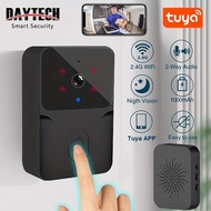 Daytech Wireless Home Monitoring Doorbell Chimes Camera with WiFi Remote Two-Way Talk Tuya APP DB40