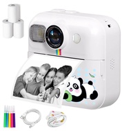 CW-SHOP(P5)*พร้อมส่งในไทย*Print Camera P5 กล้องถ่ายรูป ถ่ายวีดีโอ ลายแพนด้ายูนิคอร์น ปริ้นภาพ ได้เลย