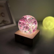 粉繡球花|手作樹脂夜燈 永生花禮盒