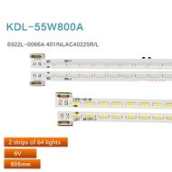 2pcs/set led backlight KDL-55W804A 55W805A 55W8100A Light bar NLAC40225L R 6922L-0066A