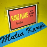 Acrylic Name Plate 6x9 2 sides