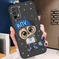 เคสโทรศัพท์สำหรับ OPPO A16 A15 A9 A5 2020 A53 A54 A94 4G A12 A7 A5S AX5S AX7 A31 A8 A52 A72แฟชั่นน่ารักการ์ตูนคู่ Eagle สีดำเลนส์กล้องป้องกันกรอบขอบ