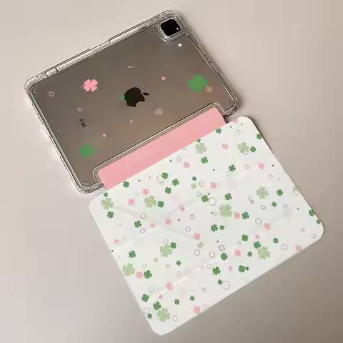 Lucky Four Leaf Clover Y2K Cover For iPad Pro 13 11th M5 M4 12.9 A16 10 8 7 9th 10th For Ipad Air 11