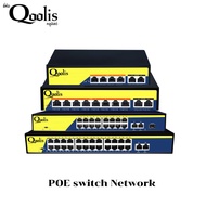ราคาถูก ส่งไว 18001- 18004 POE SWITCH 4 CH 8 CH 16 CH 24 CH แถมฟรี สายแลน เป็นอุปกรณ์จ่ายไฟและส่