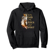 Blessed By God - Loved By Jesus, Lion Pullover Hoodie