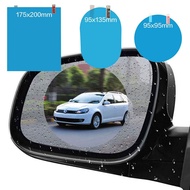 4PCS Car Rearview Mirror Rainproof Film Nano Mirror Anti-fog Film Mirror Glass Water Repellent Long-