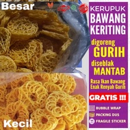 Kerupuk Mawar kuning/kerupuk Mentah Rasa Bawang/kemasan 1kg/500g