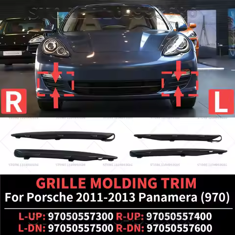 For Porsche 2010 2011 2012 2013 Panamera 970 GRILLE MOLDING TRIM OEM 970505573001E0 970505574001E0 9