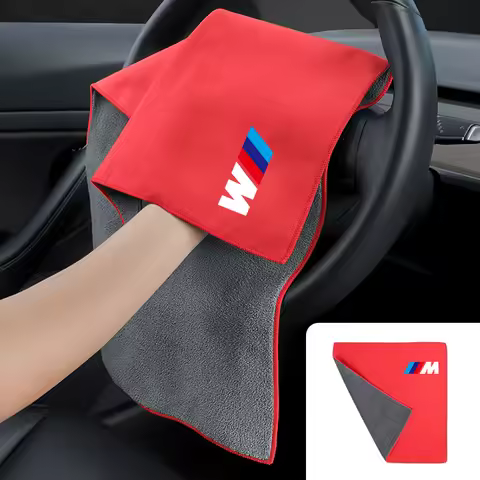 For BMW M M3 M5 M6 E36 E46 E91 F48 F25 F10 F20 X1X3X5 X6 X7 Suede Car Wash Towel Cleaning Rag Tools