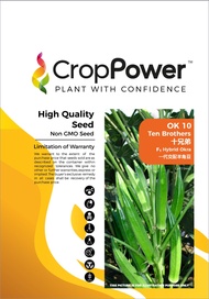 Benih Bendi OK 10 Ten Brothers F1 Hybrid Okra Crop Power - ( 200g ) ๐ ๐ฏ