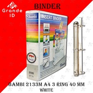 Bambi BINDER 2133M A4 3 RING 40MM INSERT RING BINDER