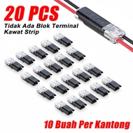 CASTA 12/20/50PCS Konektor Kabel Listrik 2 Pin Quick Connector Terminal Blok Soket Push-in Low Volta