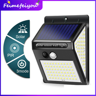 LED Outdoor Lighting Solar light 100/140 LED 3 modes Solar Motion Sensor Wall Lights Three sides Wat